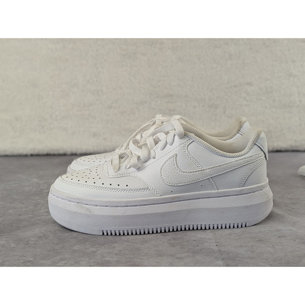 Nike Court Vision Alta White Platform Sneakers DM0113-100 Womens 6.5